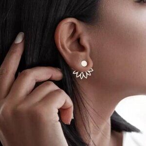 lotus earrings S604